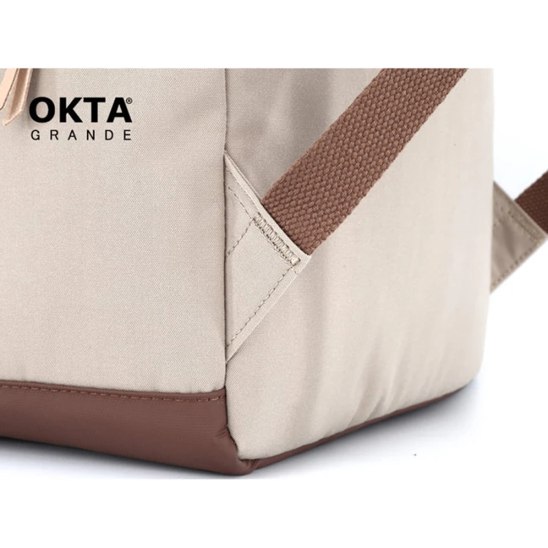 Praktyczny plecak na uczelnię w jasnoszarym kolorze - Himawari