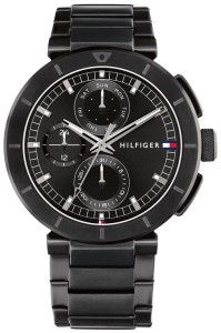 Zegarek męski Tommy Hilfiger Lorenzo 1792119 zaprezentowany na białym tle. Nowoczesny model o klasycznym wyglądzie, łączący stylową tarczę i skórzany pasek