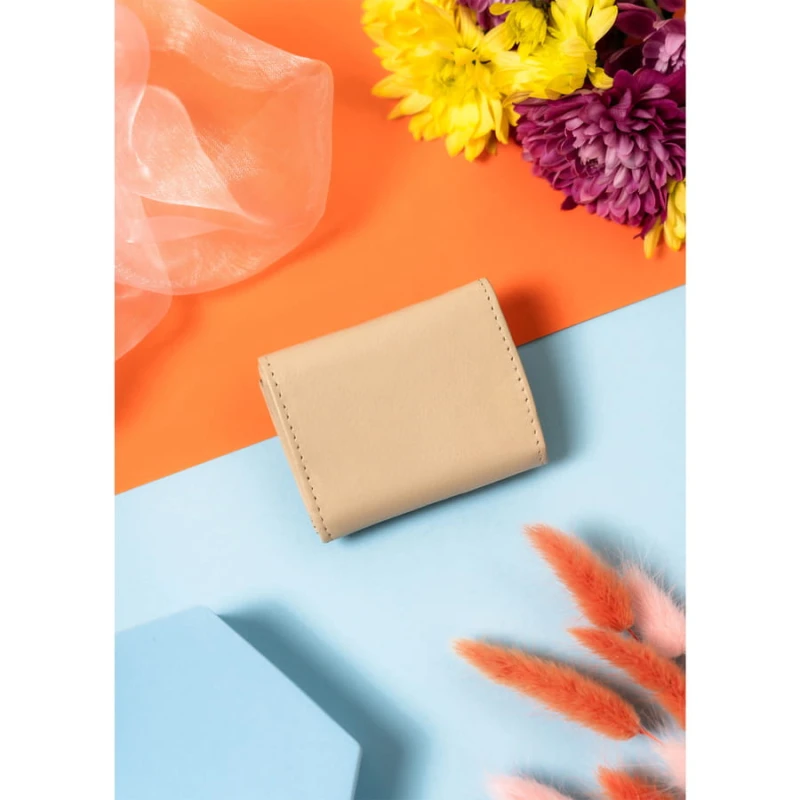 Damski portfel na monety i banknoty ze skóry naturalnej - Rovicky