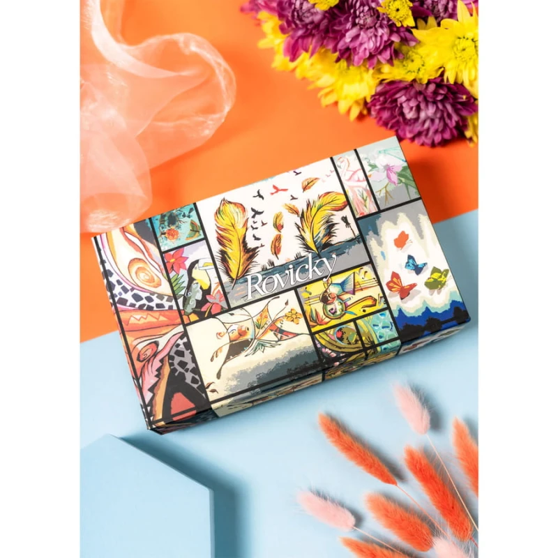 Elegancki portfel damski granatowy ze skóry naturalnej - Rovicky