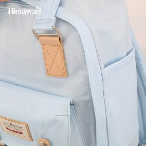 Plecak w odcieniach beżu i niebieskiego na laptopa - Himawari