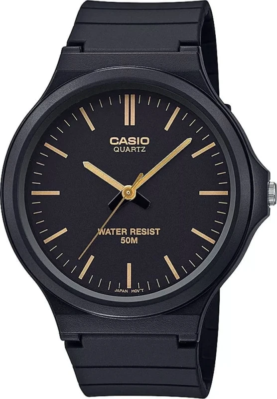 Zegarek męski Casio MW-240-1E2VDF – klasyczny model na czarnym tle.