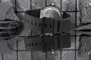Pasek z tworzywa sztucznego w zegarku Casio MW-240-1E2VDF – trwały i wygodny.