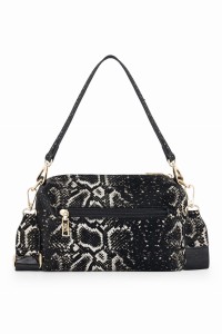 Tył listonoszki Nobo z zapinaną kieszonką – praktyczna i stylowa