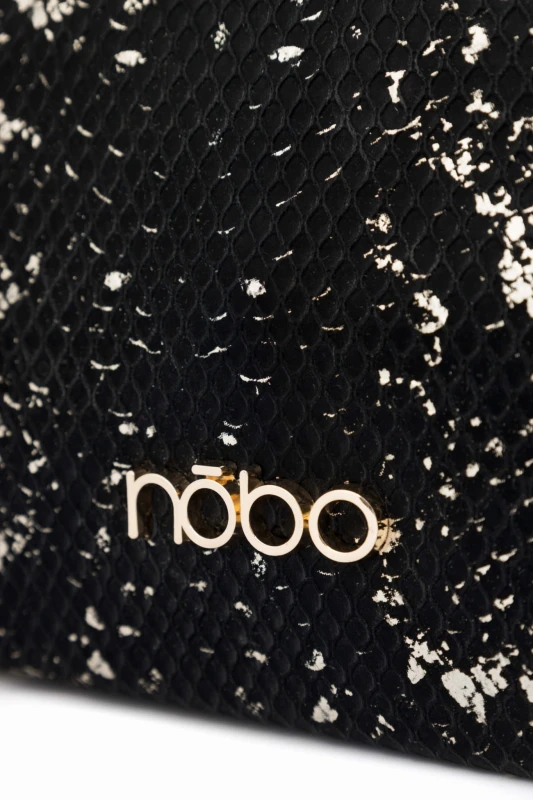 Czarno Złota Listonoszka Torebka Damska Nobo