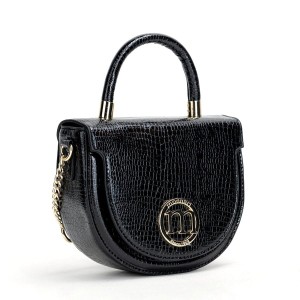 Mała czarna torebka wizytowa Monnari BAG2350 – widok z przodu