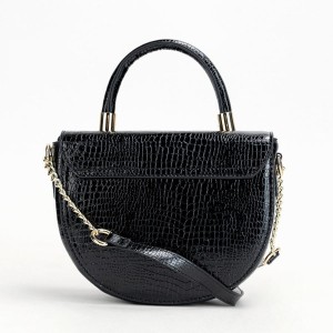 Mała Czarna Wizytowa Torebka Kuferek Monnari BAG2350