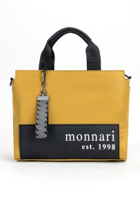 Żółta torebka listonoszka Monnari – widok z przodu