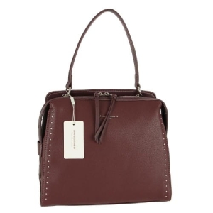 Ekskluzywna torebka damska David Jones – kuferek fioletowy widok z przodu