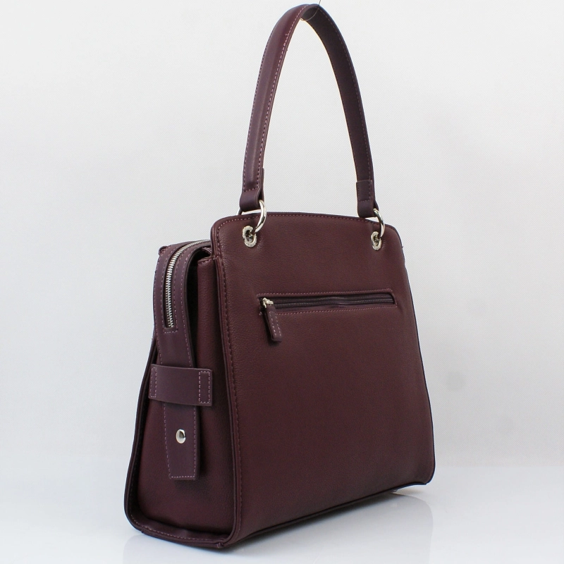 David Jones torebka damska – tył fioletowego kuferek z detalami