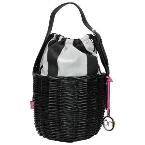 Wizytowa torebka damska NOBO czarna koszyczek widok z tyłu