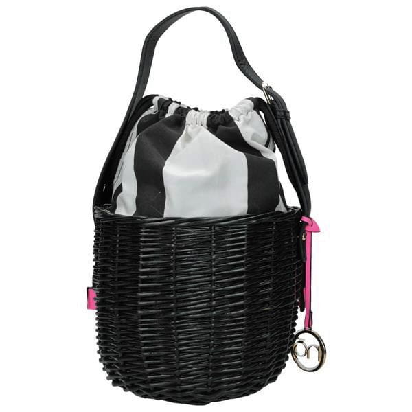 Wizytowa torebka damska NOBO czarna koszyczek widok z tyłu