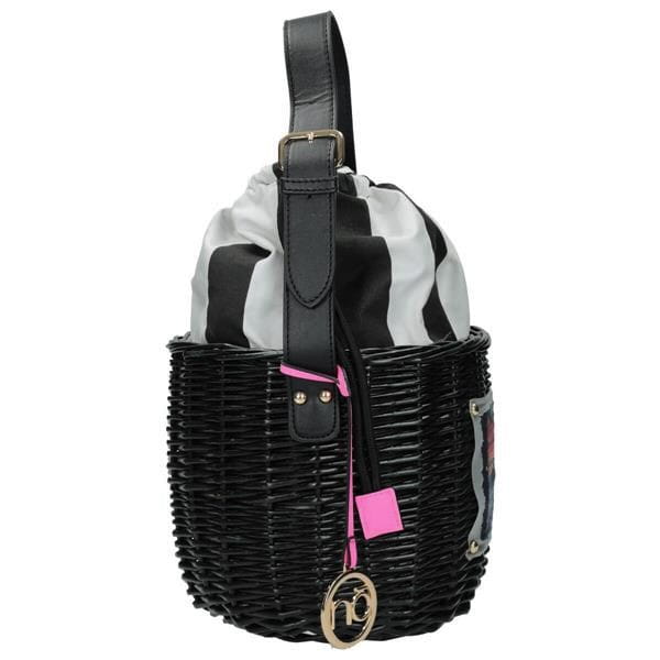 Torebka damska NOBO czarna koszyczek wizytowy widok z przodu