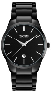 Zegarek męski Skmei 9140BK – klasyczny model na czarnym tle.