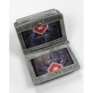 Elegancki portfel na karty i monety z cieniowanej skóry naturalnej - Peterson