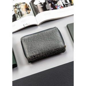 Elegancki portfel na karty i monety ze skóry naturalnej - Peterson