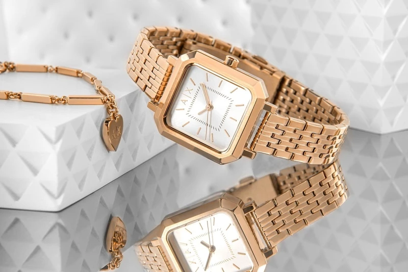 Zegarek Damski + Bransoletka Armani Exchange AX7164SET + BOX