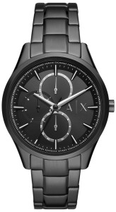 Zegarek męski Armani Exchange AX1867 – czarna stalowa koperta i bransoleta, czarna tarcza.