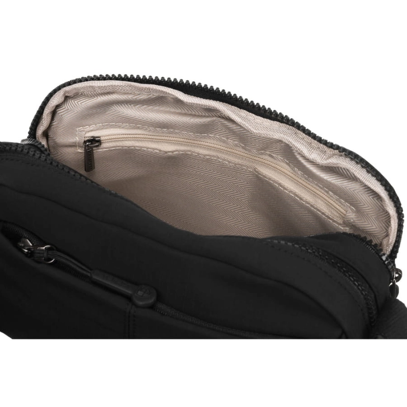 Codzienna listonoszka damska w czarnym kolorze z wytrzymałego poliestru - Peterson