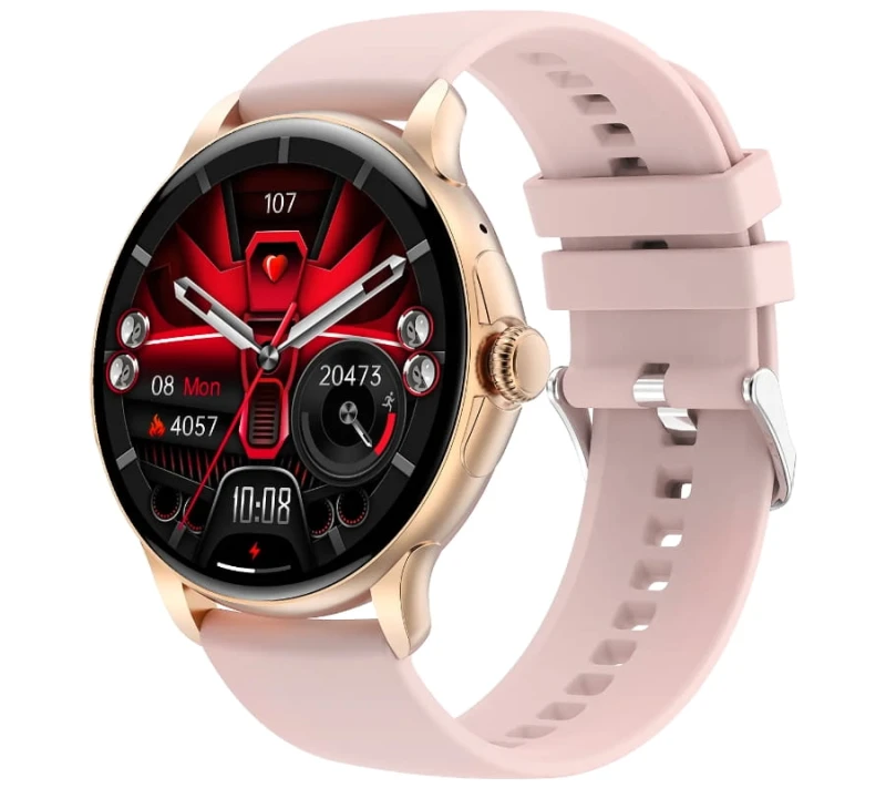 Smartwatch Damski Rubicon RNCF35 ROSE GOLD Bransoleta + Pasek Pink