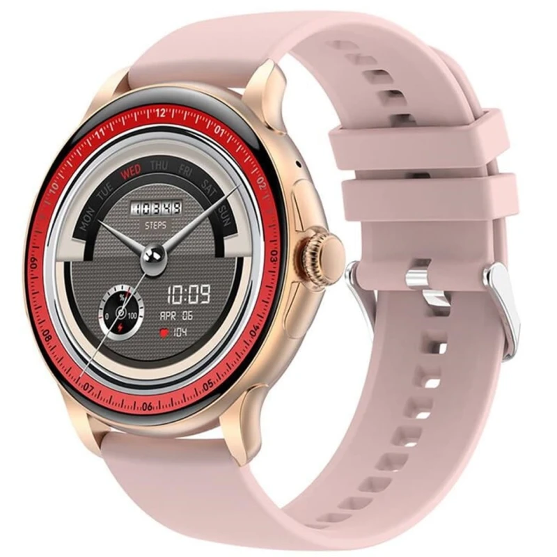 Smartwatch Damski Rubicon RNCF35 ROSE GOLD Bransoleta + Pasek Pink