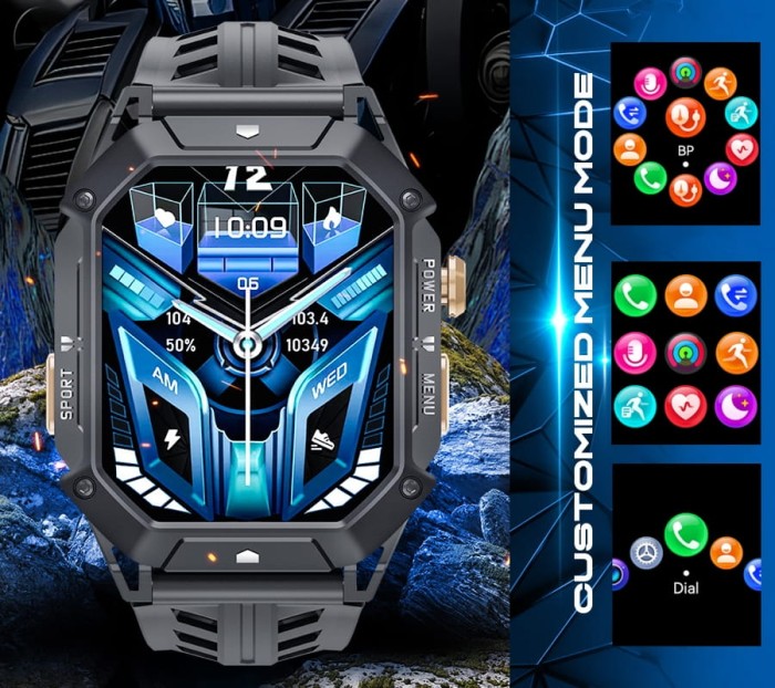 Smartwatch Męski Rubicon RNCF24-2 GREY