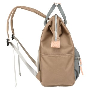 Dwukolorowy podróżny plecak damski z poliestru, jednokomorowy z dziewięcioma kieszeniami - Peterson