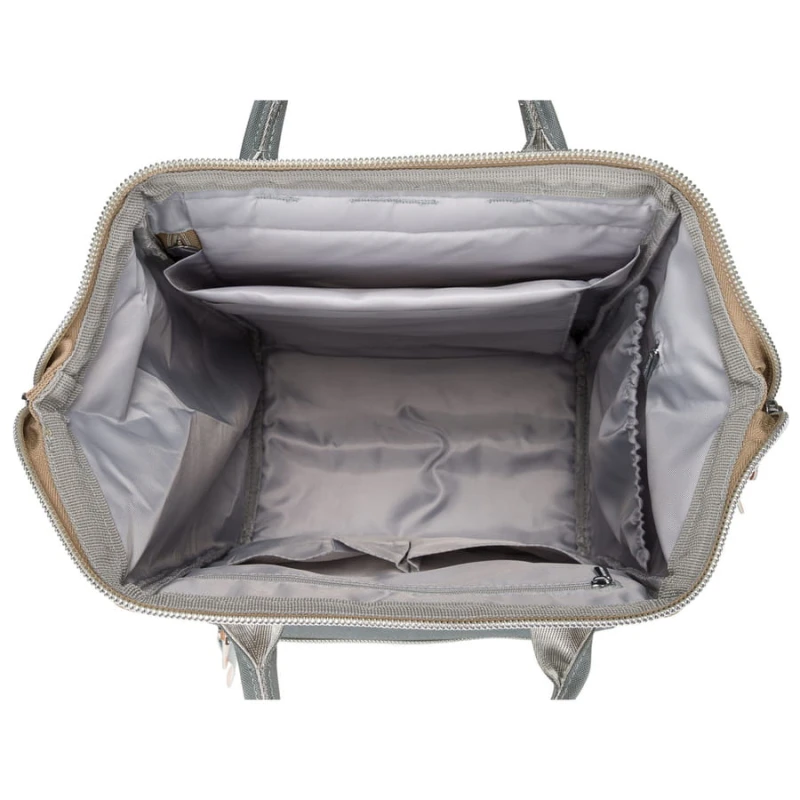 Dwukolorowy podróżny plecak damski z poliestru, jednokomorowy z dziewięcioma kieszeniami - Peterson