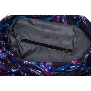 Damski plecak-worek zawieszony na regulowanych szelkach i zamykany troczkiem - Peterson