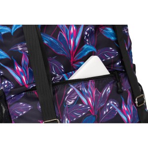 Damski plecak-worek zawieszony na regulowanych szelkach i zamykany troczkiem - Peterson