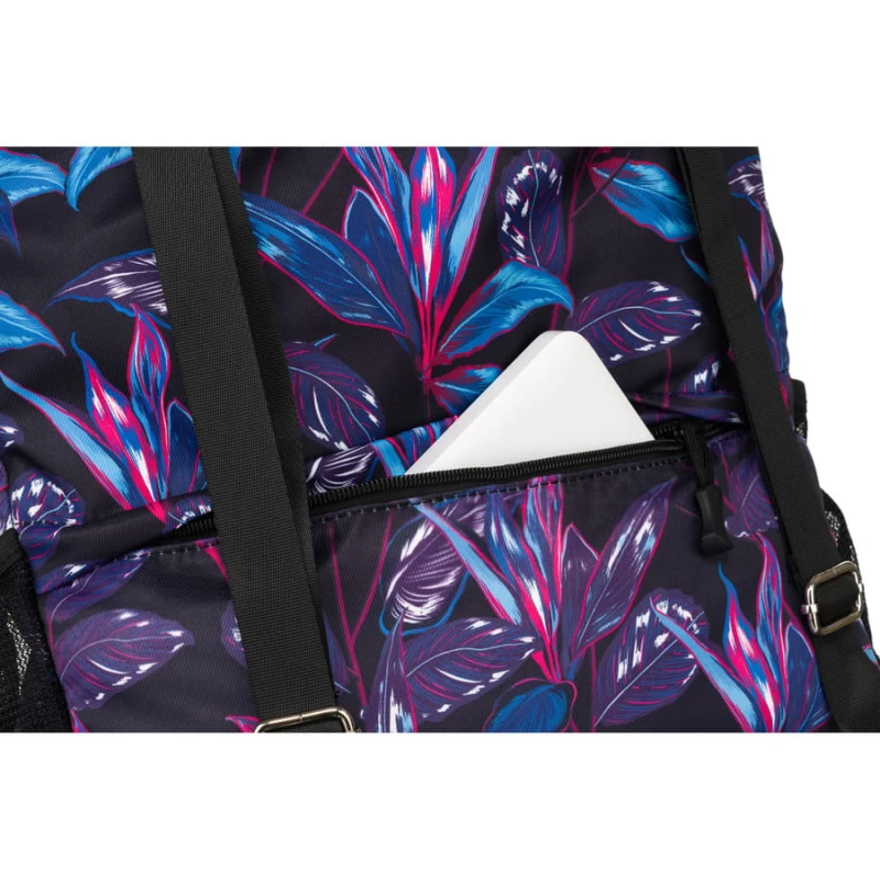 Damski plecak-worek zawieszony na regulowanych szelkach i zamykany troczkiem - Peterson