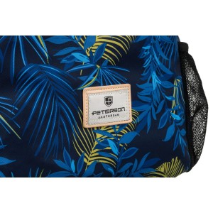 Stylowy, damski plecak-worek zawieszony na regulowanych szelkach - Peterson