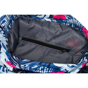 Plecak-worek z poliestru w modny, roślinny wzór - Peterson