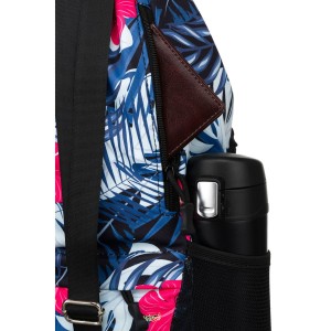 Plecak-worek z poliestru w modny, roślinny wzór - Peterson