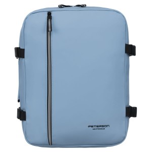 Niebieski plecak podróżny na bagaż podręczny z wodoodpornego materiału - Peterson