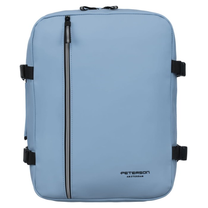 Niebieski plecak podróżny na bagaż podręczny z wodoodpornego materiału - Peterson