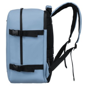 Niebieski plecak podróżny na bagaż podręczny z wodoodpornego materiału - Peterson