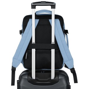 Niebieski plecak podróżny na bagaż podręczny z wodoodpornego materiału - Peterson