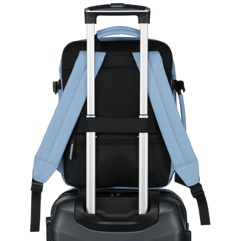 Niebieski plecak podróżny na bagaż podręczny z wodoodpornego materiału - Peterson