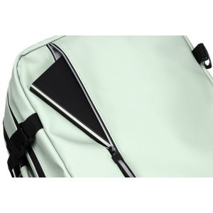 Plecak podróżny z tworzywa sztucznego w jasno zielonym kolorze - Peterson