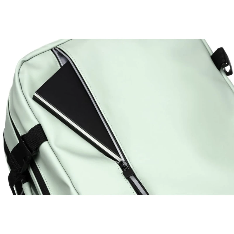 Plecak podróżny z tworzywa sztucznego w jasno zielonym kolorze - Peterson