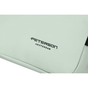 Plecak podróżny z tworzywa sztucznego w jasno zielonym kolorze - Peterson