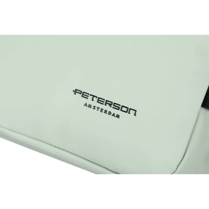 Plecak podróżny z tworzywa sztucznego w jasno zielonym kolorze - Peterson