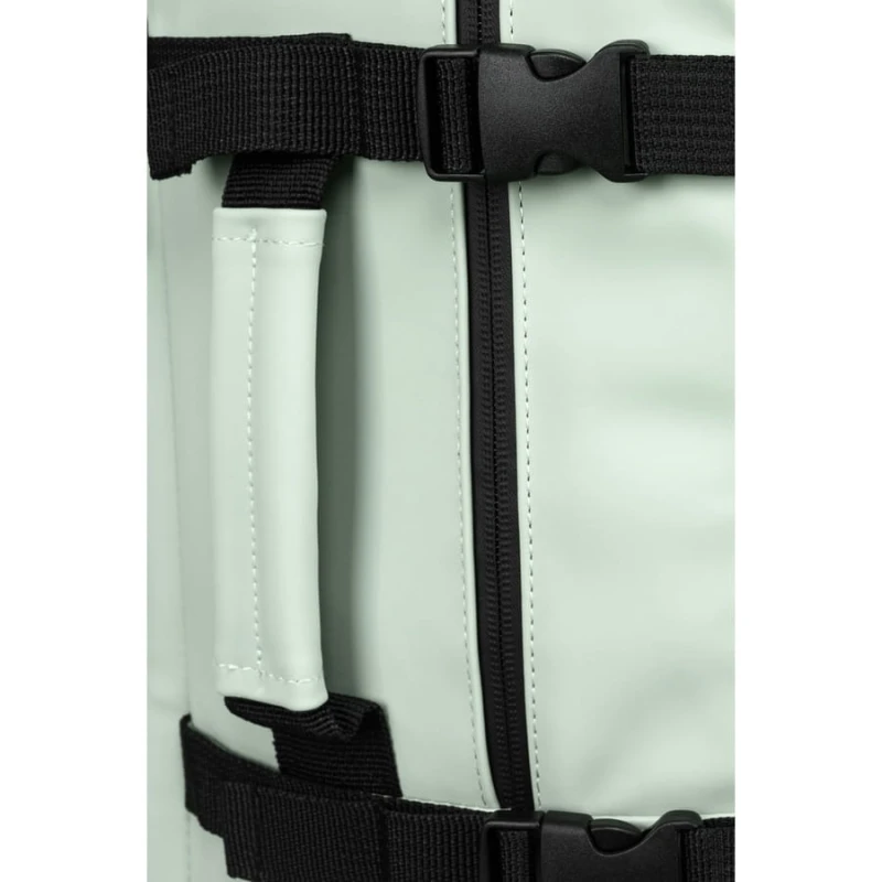 Plecak podróżny z tworzywa sztucznego w jasno zielonym kolorze - Peterson