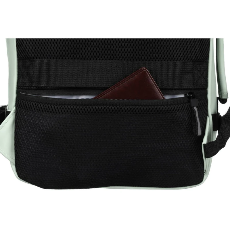 Plecak podróżny z tworzywa sztucznego w jasno zielonym kolorze - Peterson