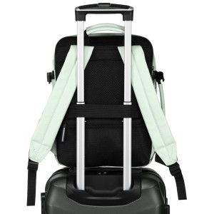 Plecak podróżny z tworzywa sztucznego w jasno zielonym kolorze - Peterson