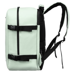 Plecak podróżny z tworzywa sztucznego w jasno zielonym kolorze - Peterson