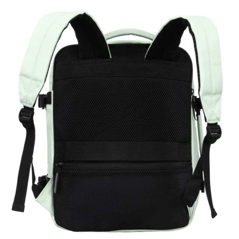 Plecak podróżny z tworzywa sztucznego w jasno zielonym kolorze - Peterson