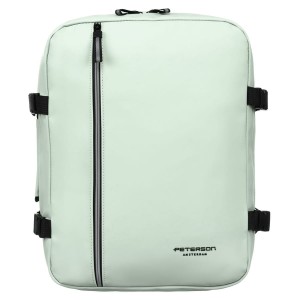 Plecak podróżny z tworzywa sztucznego w jasno zielonym kolorze - Peterson