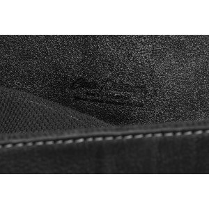 Czarna, skórzana torba męska na dokumenty z miejscem na laptopa - Peterson